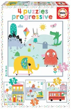 EDUCA Puzzle Lemon Ribbon 4v1
