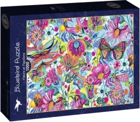 BLUEBIRD Puzzle Květiny a motýli