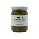 Nicolas Vahé Pesto se žampiony a lanýži 135 g, zelená barva, sklo