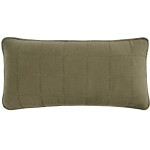 Ib Laursen Prošívaný povlak na polštář Eucalyptus Green 50 × 90 cm, zelená barva, textil