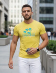 Pánské tričko s potiskem classic yellow FashionStreet NX5020R L