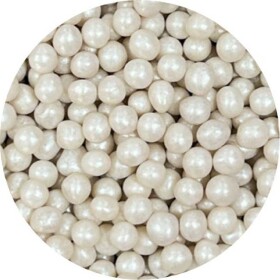 Cukrovo-rýžové perly bílé perleťové 7mm 1kg - I LOVE CAKES