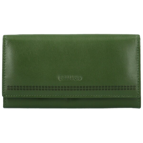 Trendy dámská kožená peněženka Bellugio Tryfon, zelená