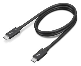 Lenovo Thunderbolt 4 USB-C kabel 0,7 m černá / Kabel / 40 Gb/s (4X91K16968)