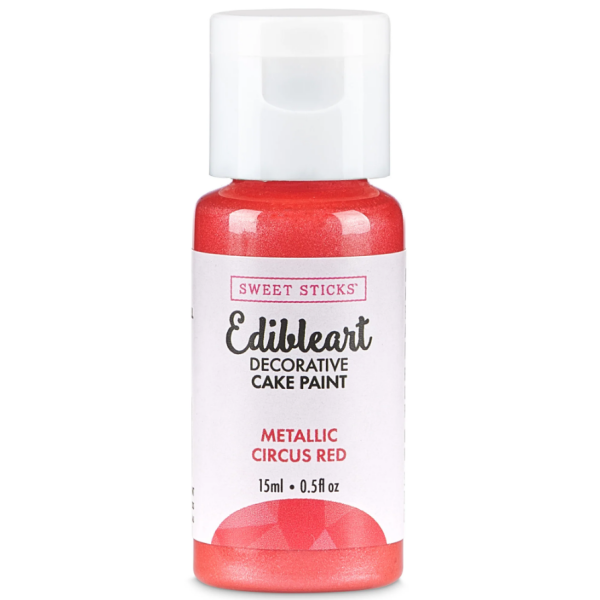 Metalická barva tekutá 15ml Circus Red - Sweet Sticks
