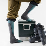 SMARTWOOL Ski Targeted Cushion OTC Socks, Dusty Teal (vzorek) velikost: L