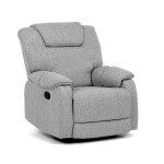 Relaxační křeslo, šedá látka, TV-4088 SIL2