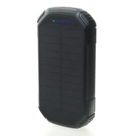 Sunen PowerNeed 20000mAh 1W černá / Powerbanka / solární panel / USB-PD / svítilna / karabina (S20000C)
