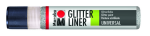 Glitter Pen Marabu 25 ml - stříbrná 582