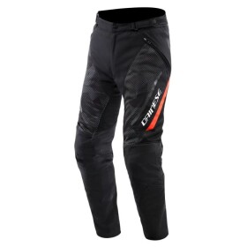Dainese Drake 2 Super Air Tex letní textilní kalhoty černé/fluo-červené vel.52 - 46