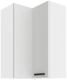 Horní rohová skříňka Luna 60x60 GN-90 2F (90°) Barva korpusu: Bílá, Barva dvířek: Bílá