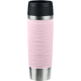 Emsa Travel Mug Waves Grande 0.5l růžová / Termohrnek / nerezová ocel (N2022700)
