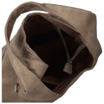 Trendy dámská koženková kabelka na rameno Marlen, béžová