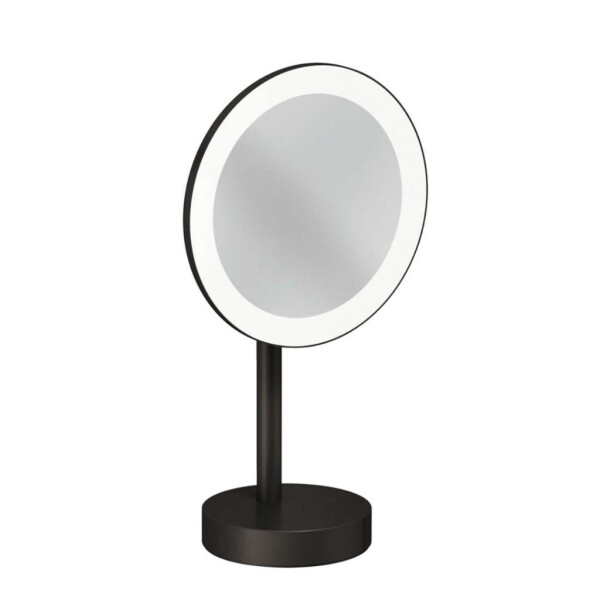 KLUDI - Vela R Kosmetické zrcátko s LED osvětlením, broušený Gunmetal 58995N2F