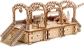 WOODEN CITY 3D Dřevěné puzzle Železniční stanice