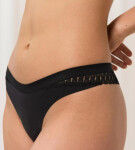 Dámská tanga Aura Spotlight High Leg string černá TRIUMPH BLACK