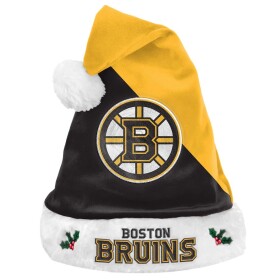 Pánská zimní čepice Boston Bruins NHL FOCO Colorblock Santa Hat