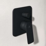 IDEAL STANDARD - Ceralife C Baterie pod omítku, pro 2 spotřebiče, s tělesem, hedvábná černá BE061XG