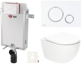 Závěsný WC set k zazdění SAT Fusion SIKOSZTORFU76 SIKOSZTORFU76