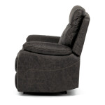 Polohovací křeslo, elektrické zabudované ovládání, hnědá, látka vintage, TV-4094 COF3