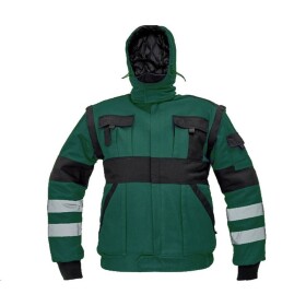Montérková bunda MAX REFLEX WINTER pánská zimní zeleno-černá 60 zeleno-černá