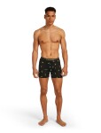 Pánské merino boxerky ICEBREAKER Mens 150 Anatomica Boxers Ski Day, Black/Peridot/Aop velikost: L