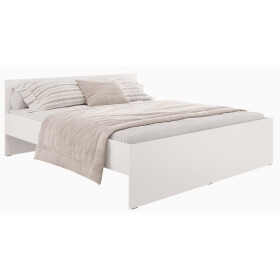 Dřevěná postel Fontemo 180x200, bílá, bez matrace a roštu