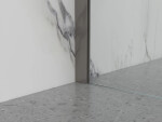 Erga Paris, U-profilová lišta pro sprchové zástěny o tloušťce skla 8mm, délka 200cm, grafitová matná, ERG-V02-PARIS-PROFILE-GG