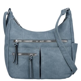 Stylová dámská koženková crossbody kabelka Timea, modrá