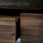 Konferenční stůl, 120x60 cm, MDF deska, dýha borovice, kov, černý lak