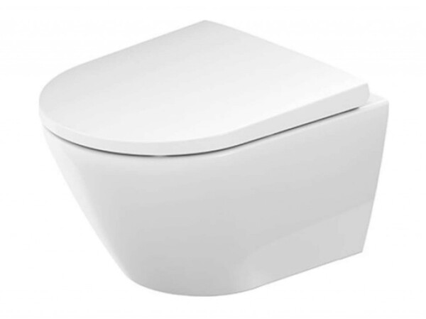 DURAVIT - D-Neo Závěsné WC se sedátkem SoftClose, Rimless, bílá 45880900A1