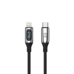 Forever LCD Kabel USB-C (M) - Lightning (M) 1m černá / 27W / LCD displej (5900495082732)