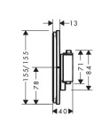 HANSGROHE - ShowerSelect Comfort Termostatická baterie pod omítku, chrom 15574000