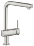 GROHE - Minta Dřezová baterie s výsuvnou koncovkou, supersteel 32168DC0