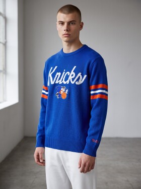 Mitchell & Ness Pánská mikina New York Knicks NBA Head Coach Sweater Velikost: XL