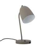 Bloomingville Stolní LED lampa Lemar Grey Metal, šedá barva, kov