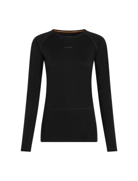 ICEBREAKER W 200 ZoneKnit LS Crewe, Black velikost: L