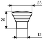 Tulip Nábytková knopka Galka chrom lesk (289671)