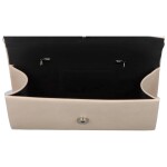 Elegantní koženkové psaníčko s výrazně zkosenou klopou Elane, béžová