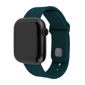 FIXED Set silikonových řemínků Silicone Sporty Strap pro Apple Watch 42/44/45/46mm tmavě zelený (FIXSST2-434-DRGRE)