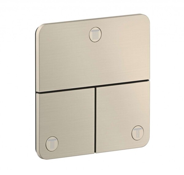 AXOR - ShowerSelect ID Ventil pod omítku pro 3 spotřebiče, kartáčovaný nikl 36781820