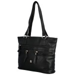 Stylová větší dámská kabelka přes rameno Amilla, černá