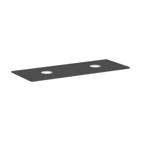 HANSGROHE - Xelu Q Deska pod umyvadlo 136x55 cm, 2 výřezy, matná šedá 54118910