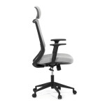 Kancelářská židle, synchronní mechanismus, šedá síťovina, KA-V3329 GREY