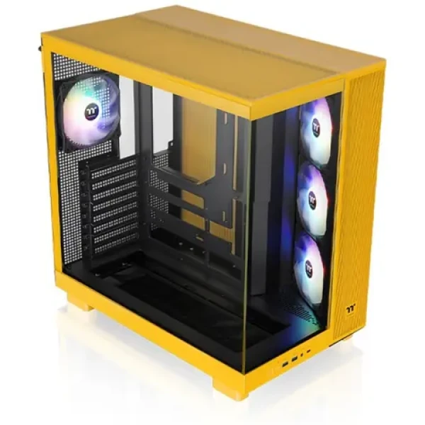 Thermaltake View 380 XL TG ARGB žlutá / ATX / 2x USB-A 3.2 / 1x USB-C / 4x120mm / bez zdroje / průhledná bočnice (CA-11E-00M4WN-00)