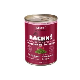 Louie konzerva Kachní se spirulinou a prebiotiky 400g