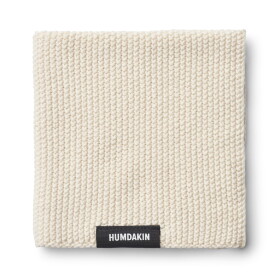 Humdakin Pletený hadřík z organické bavlny Undyed, krémová barva, textil