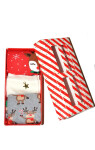 Dámské ponožky Milena Vánoční sada, krabička A'3 mix barev-mix designu, 37-41