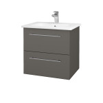 Dřevojas - Umyvadlová skříňka GIO SZZ2 60 - N06 Lava / Úchytka T02 / N06 Lava 202118B