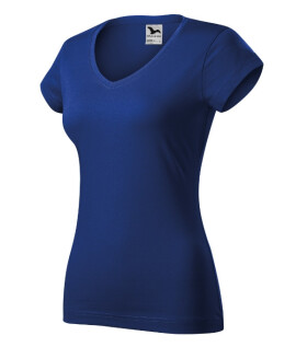Fit V-neck tričko dámské královská modrá XS